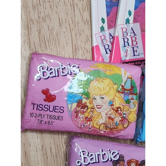 Barbie Lot 1990s Trading Cards 1988 Tissues - Picture 4 of 7